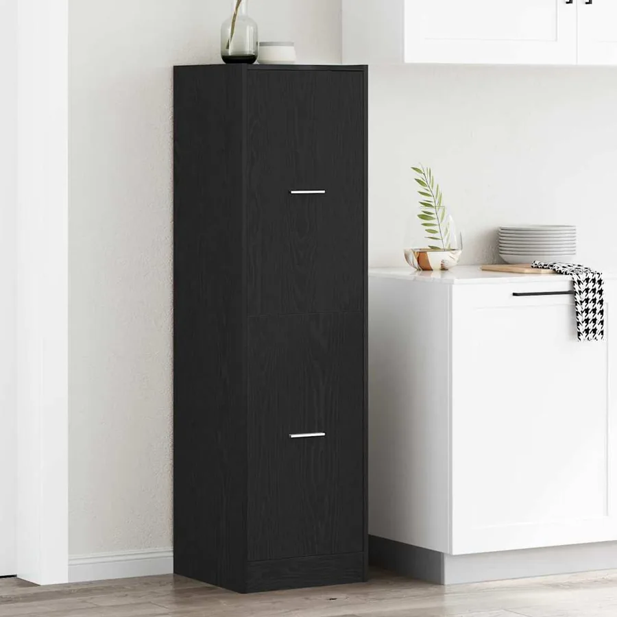 Armoire de Pharmacie Motif Motif 40 x 41 x 144,5 cm Chêne noir