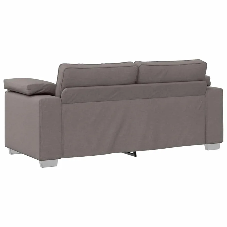 Canapé deux places Taupe 180 cm tissu - 4