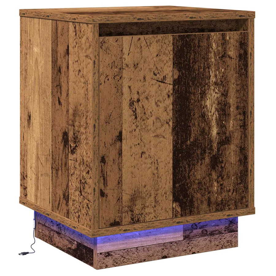 Cabinet de chevet Bois ancien 39 x 34,5 x 50 cm - 2