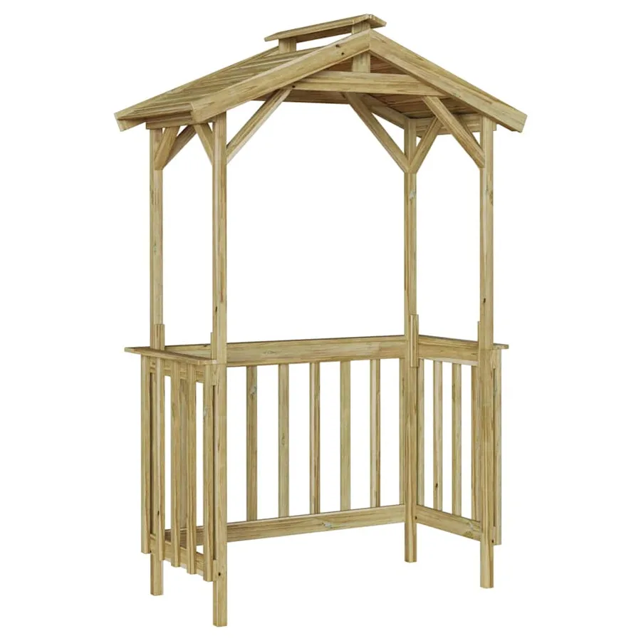 Abri pour barbecue 133,5 x 63 x 200 cm Pinède imprégnée - 2