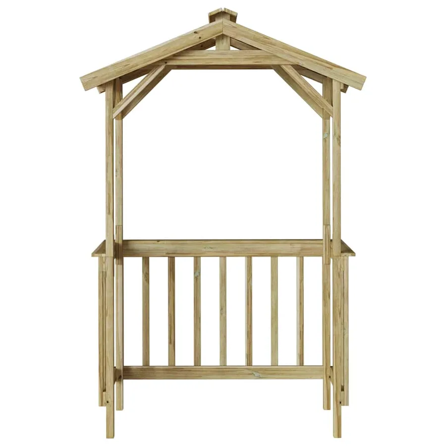 Abri pour barbecue 133,5 x 63 x 200 cm Pinède imprégnée - 5