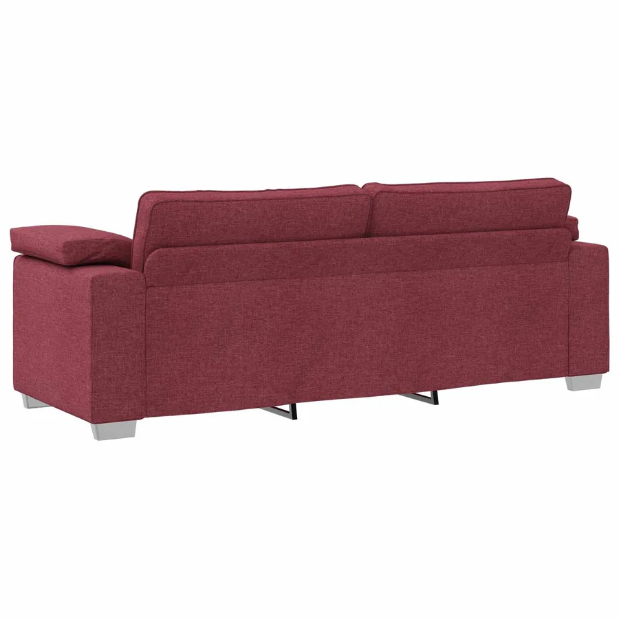 Canapé 2 pcs Bordeaux 219 x 80 x 82 cm tissu - 7