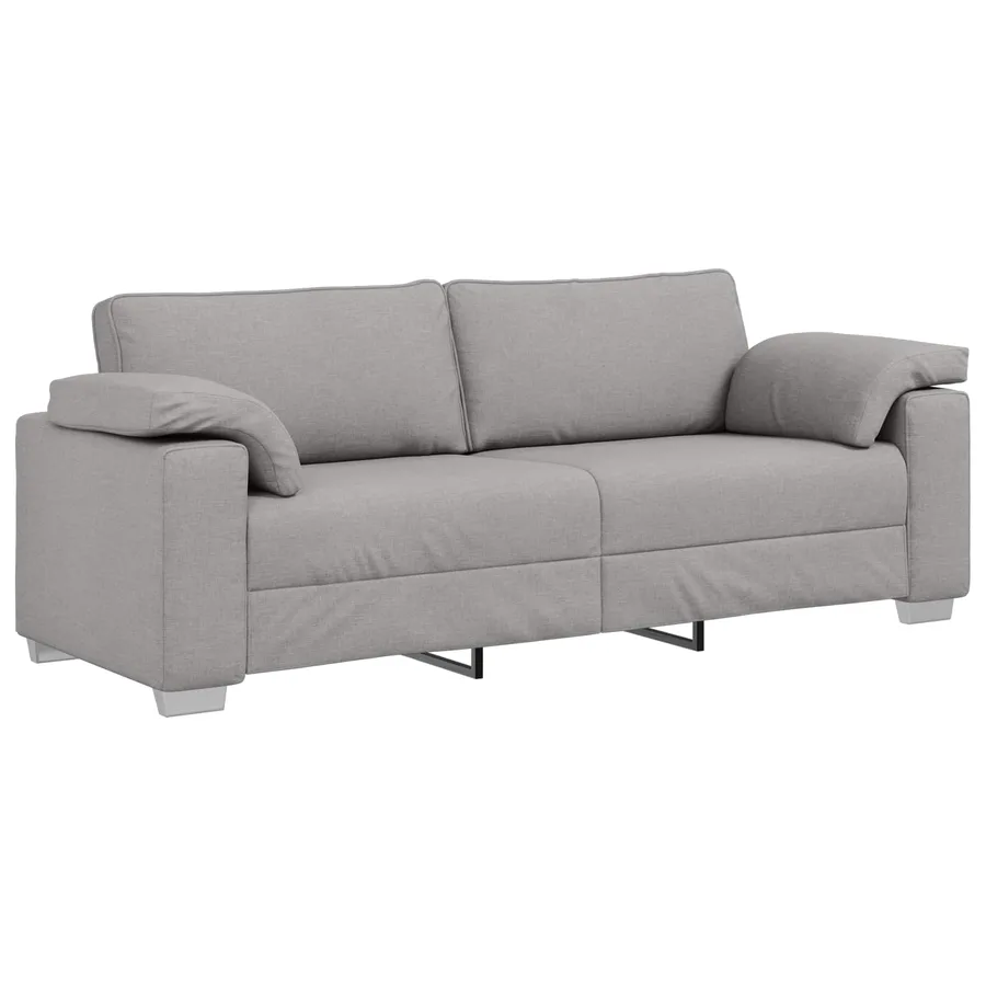 Canapé 2 pcs Gris nuage 219 x 80 x 82 cm tissu - 5