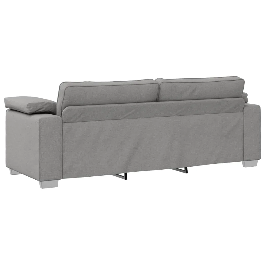 Canapé 2 pcs Gris nuage 219 x 80 x 82 cm tissu - 7
