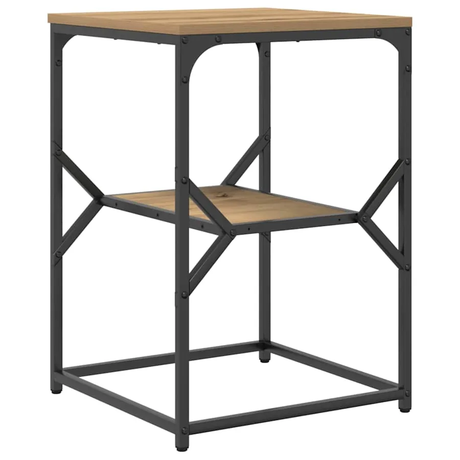 Table d'appoint Chêne artisanal 41 x 40 x 60 cm - 5