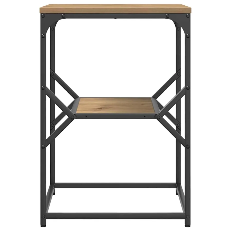 Table d'appoint Chêne artisanal 41 x 40 x 60 cm - 6