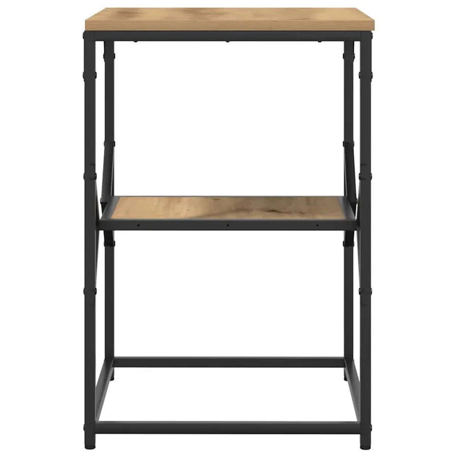 Table d'appoint Chêne artisanal 41 x 40 x 60 cm - 7