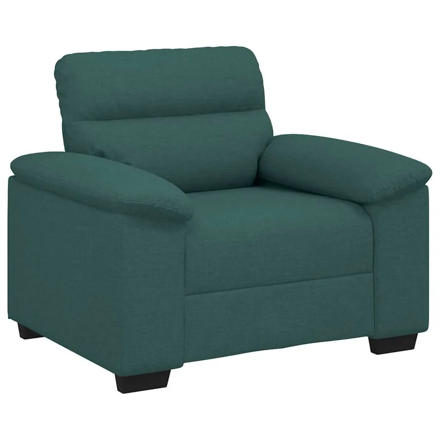 Canapé/Fauteuil vert foncé 100x81x84 cm en tissu - 2