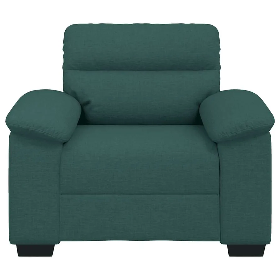 Canapé/Fauteuil vert foncé 100x81x84 cm en tissu - 4