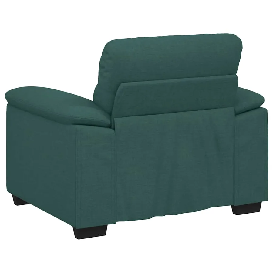Canapé/Fauteuil vert foncé 100x81x84 cm en tissu - 6