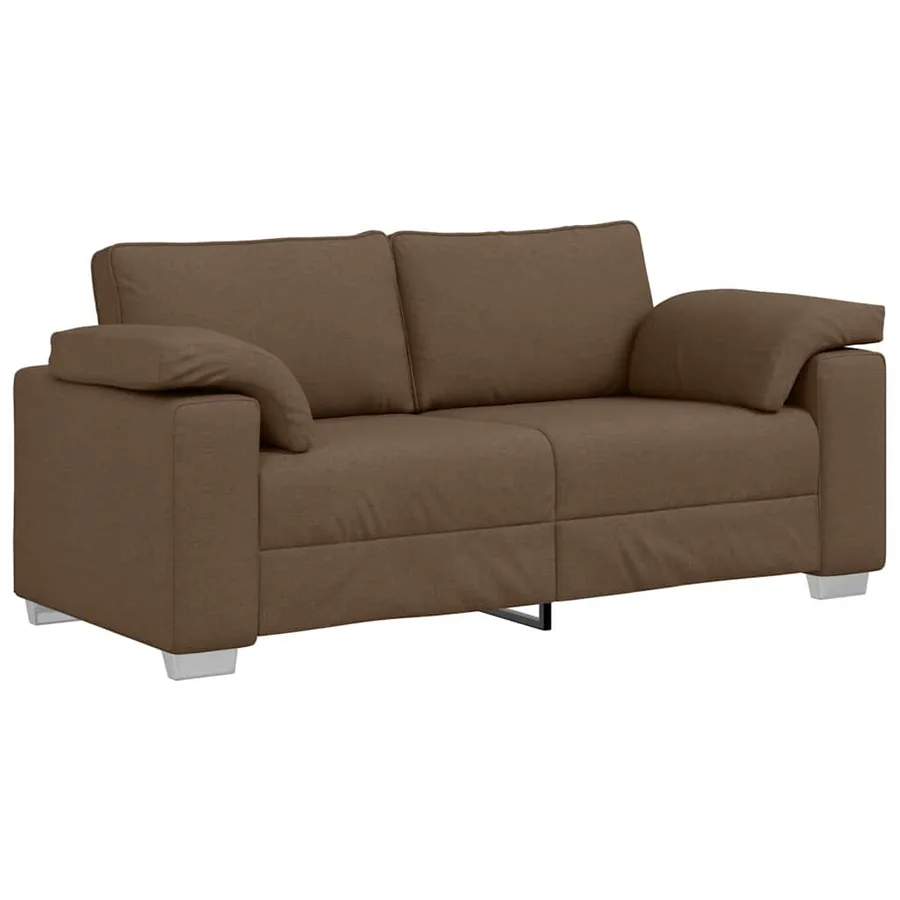 Canapé deux places Marron 180 cm tissu - 2