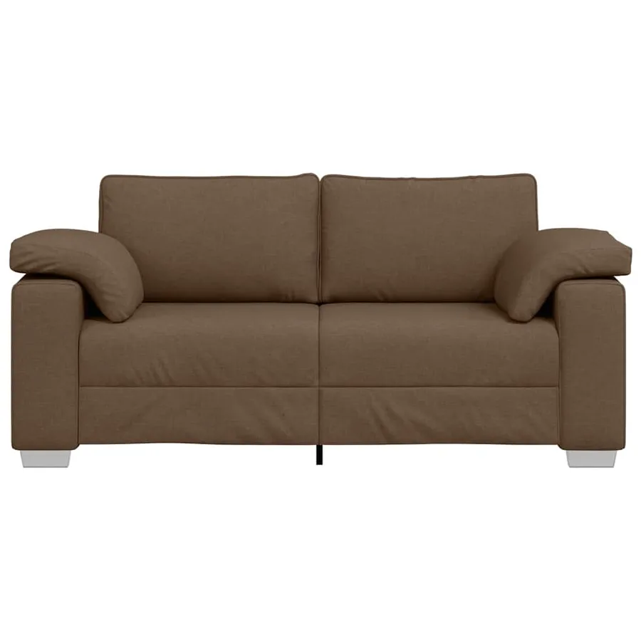 Canapé deux places Marron 180 cm tissu - 5