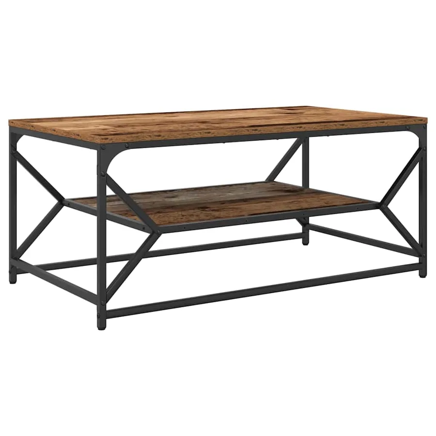 Table basse Bois Ancien 90 x 50 x 40 cm - 7
