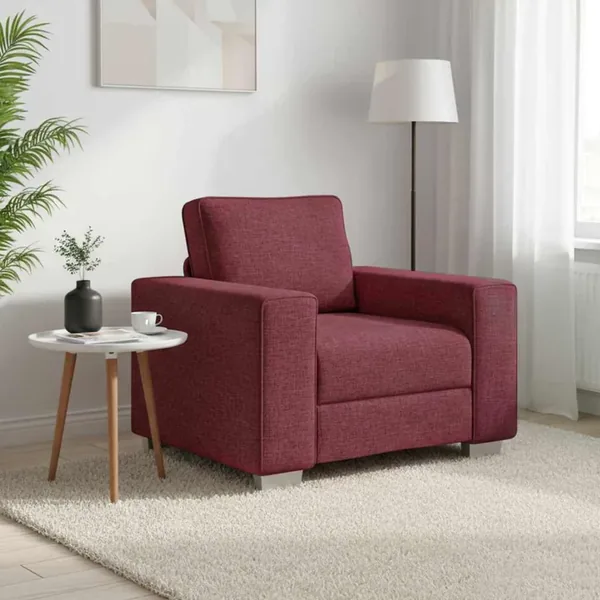 Fauteuil Bordeaux 100 cm tissu