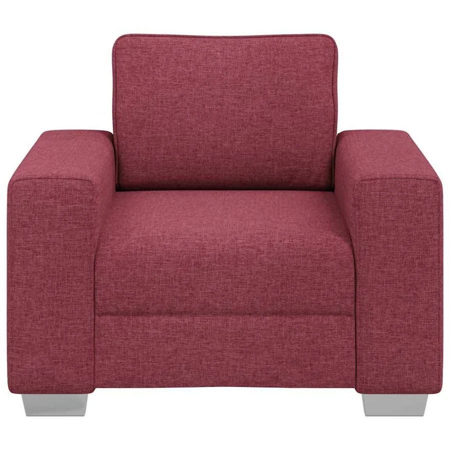 Fauteuil Bordeaux 100 cm tissu - 4