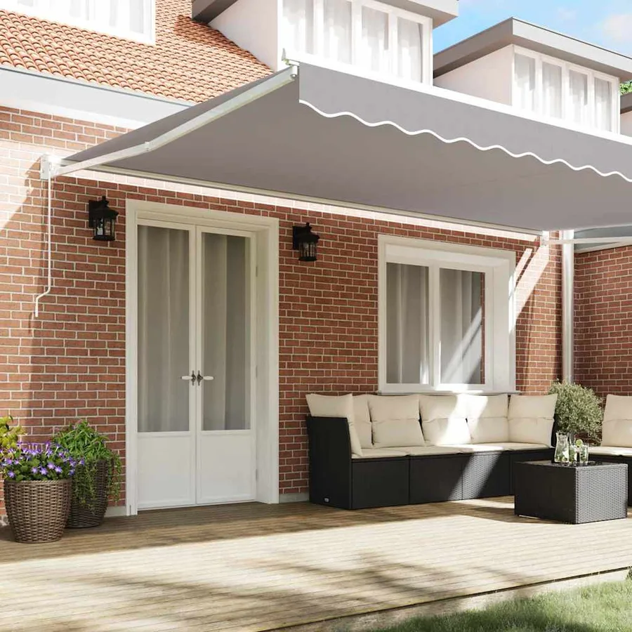 Auvent rétractable Gris clair 500 x 300 x 165 cm - 3