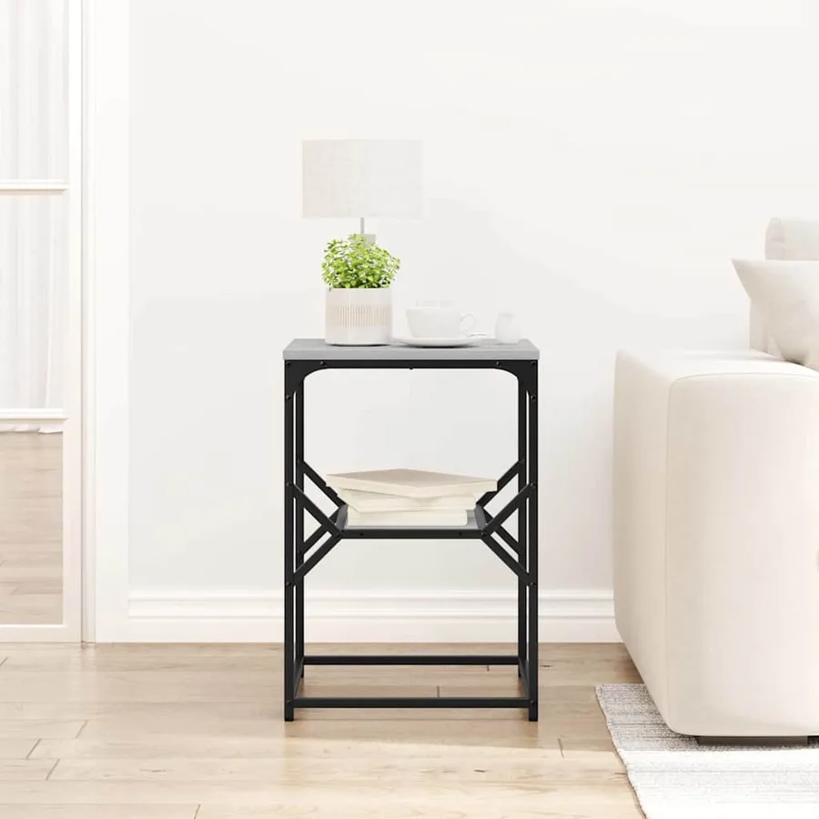 Table d'appoint Gris Sonoma 41 x 40 x 60 cm - 4