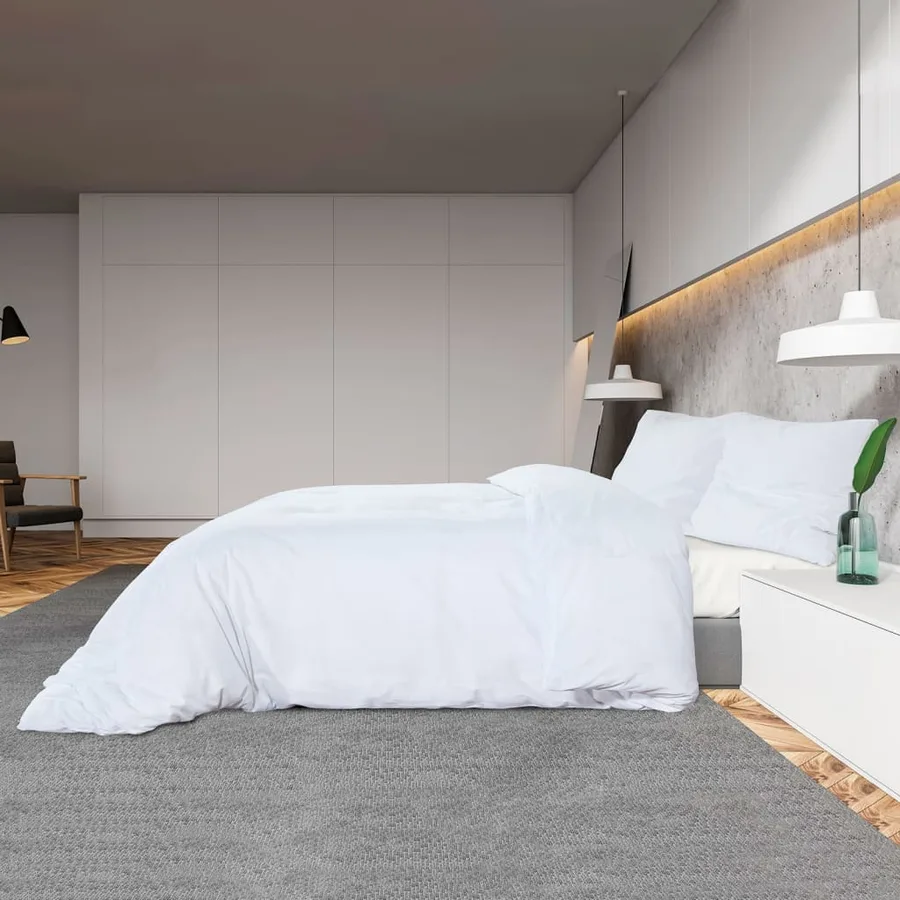 Ensemble de housse de couette Blanc 135x200 cm Coton - 4