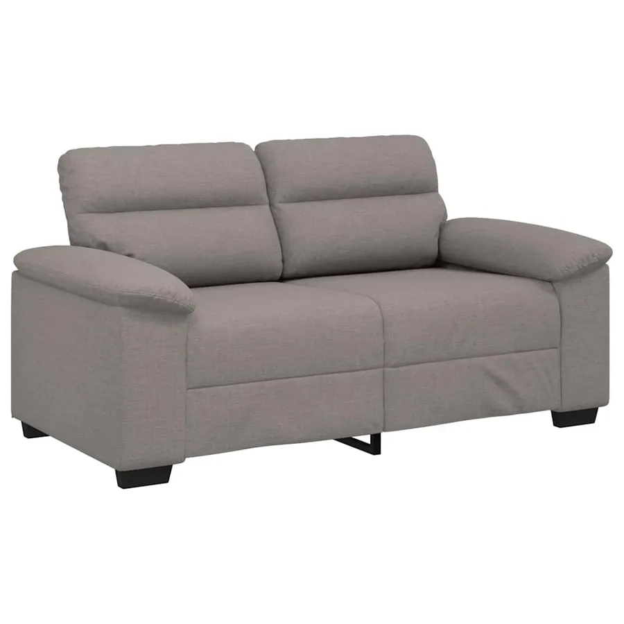 Canapé 2 places taupe 160x81x84 cm en tissu - 2