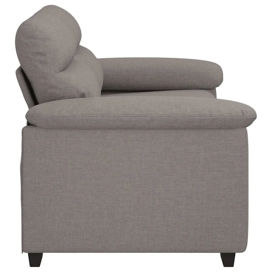 Canapé 2 places taupe 160x81x84 cm en tissu - 5