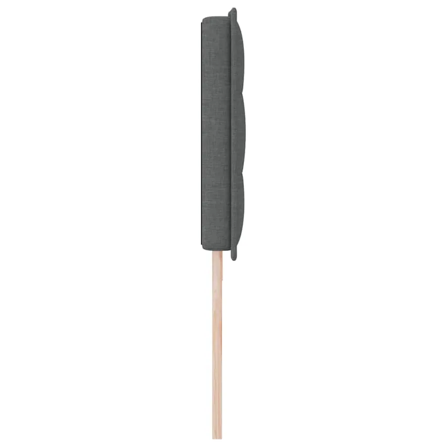 Tête de lit LED avec bandes LED Gris foncé 200 cm tissu - 6