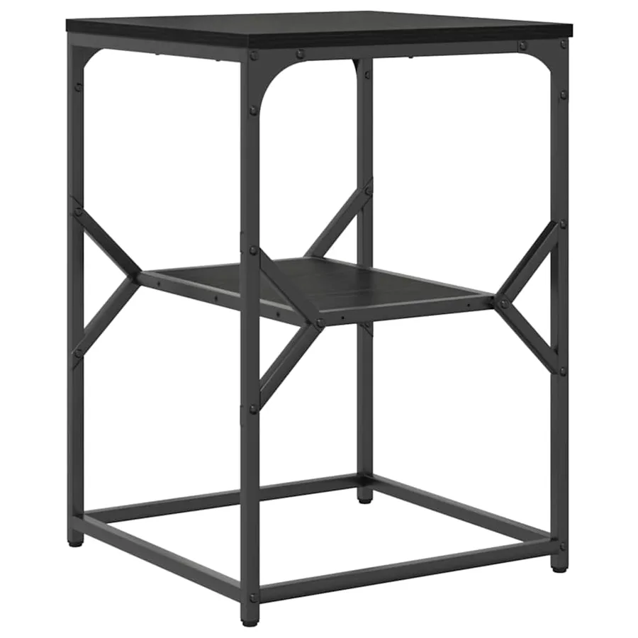 Table d'appoint Chêne noir 41 x 40 x 60 cm - 2