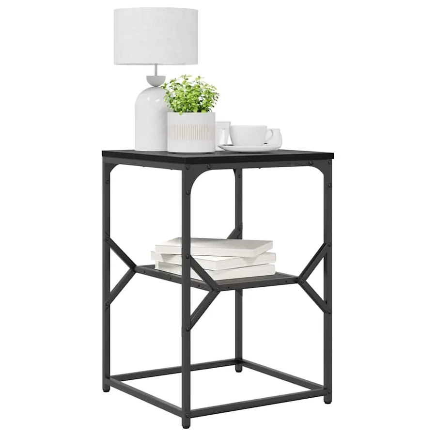 Table d'appoint Chêne noir 41 x 40 x 60 cm - 3