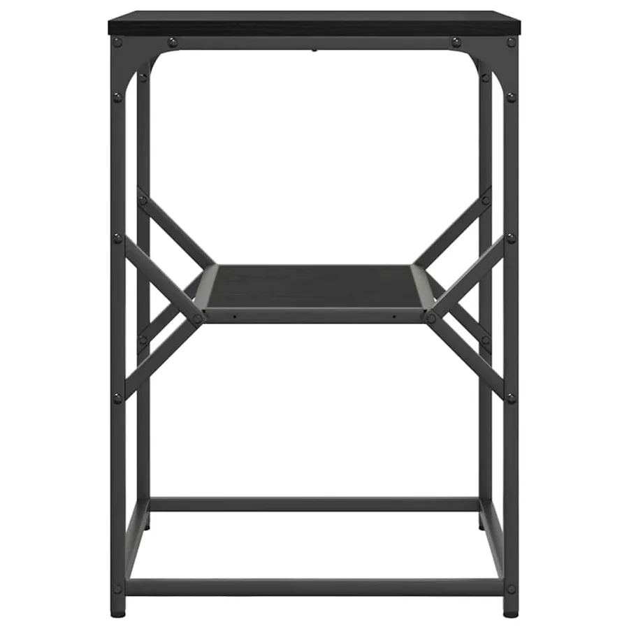 Table d'appoint Chêne noir 41 x 40 x 60 cm - 5