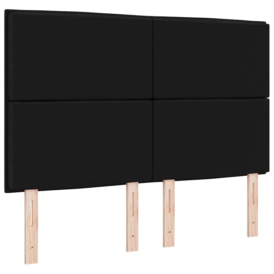 Tête de lit Noir 160 cm tissu - 6