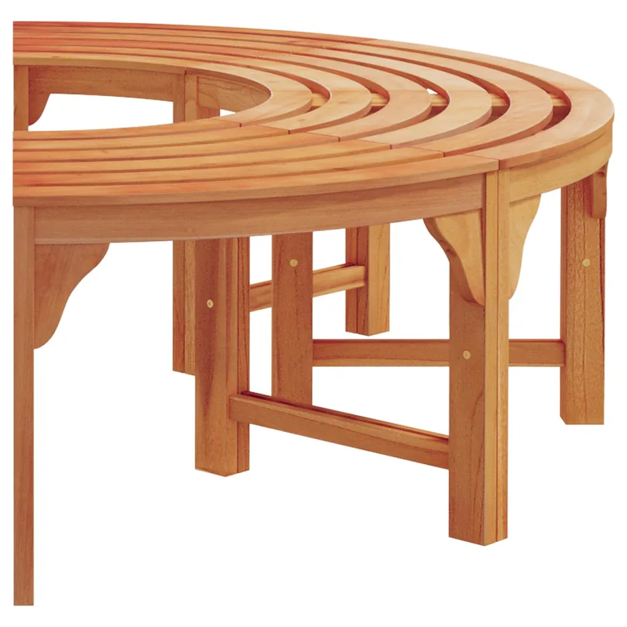 Banc d'Arbre Naturel 160 x 80 x 45 cm Bois d'eucalyptus massif - 5