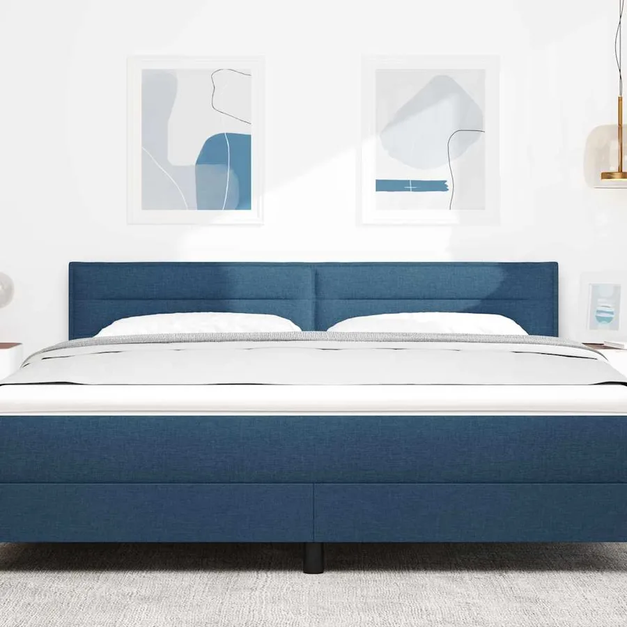 Tête de lit LED avec bandes LED Bleu 180 cm tissu - 3