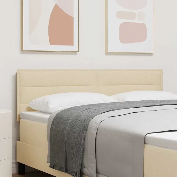 Tête de lit Crème 144 cm tissu