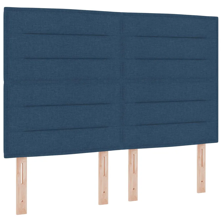Tête de lit LED avec bandes LED Bleu 144 cm tissu - 2