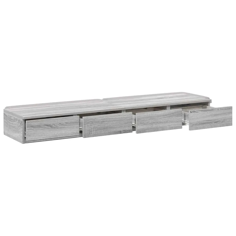 Tiroirs de lit avec tiroir Gris Sonoma 150 x 36,5 x 16,5 cm - 5