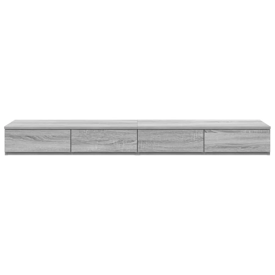 Tiroirs de lit avec tiroir Gris Sonoma 160 x 36,5 x 16,5 cm - 6