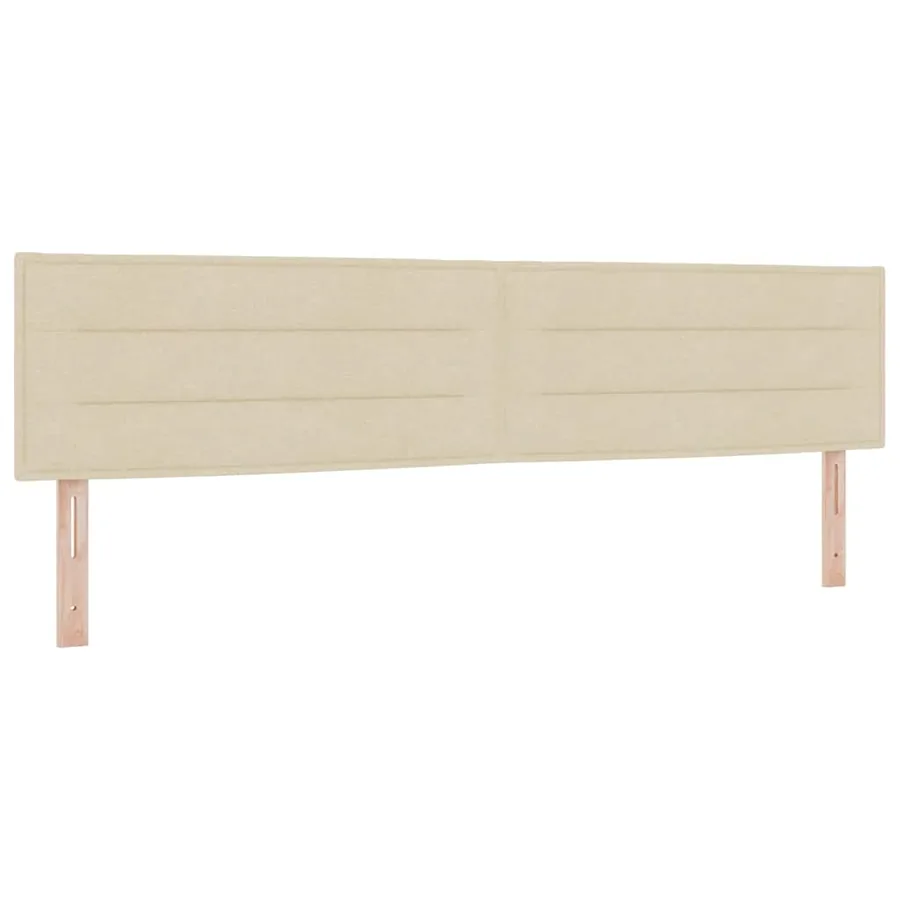 Tête de lit Crème 200 cm tissu - 2
