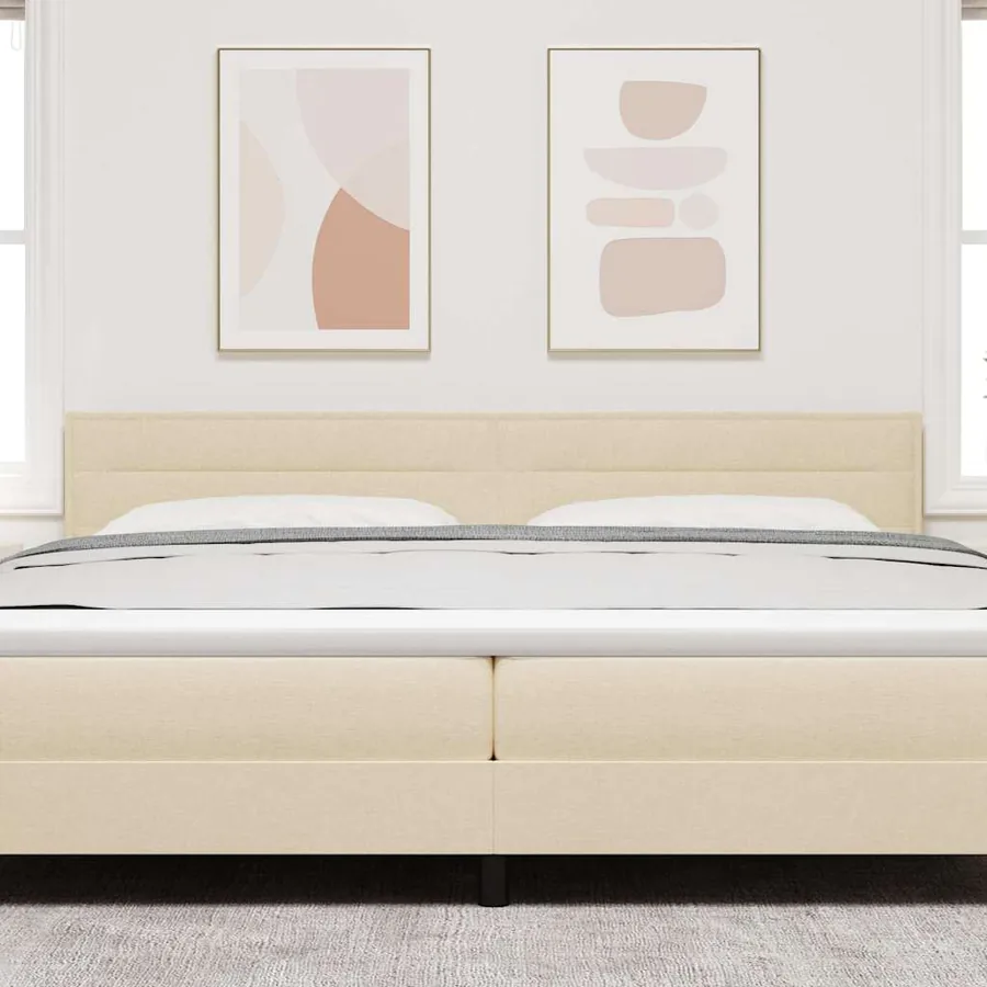Tête de lit Crème 200 cm tissu - 3