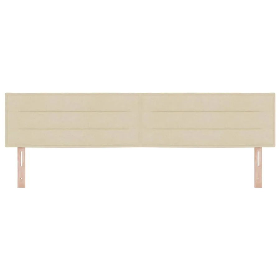 Tête de lit Crème 200 cm tissu - 4