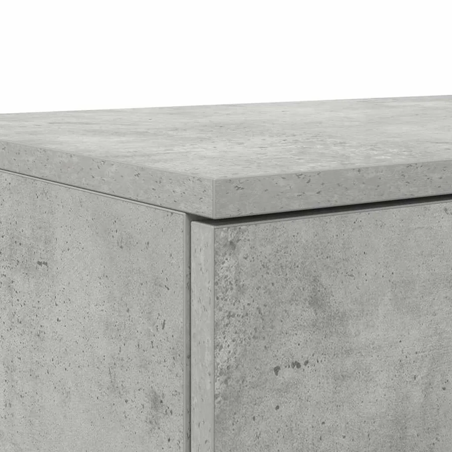 Tiroirs de lit avec tiroir Gris béton 160 x 36,5 x 16,5 cm - 10