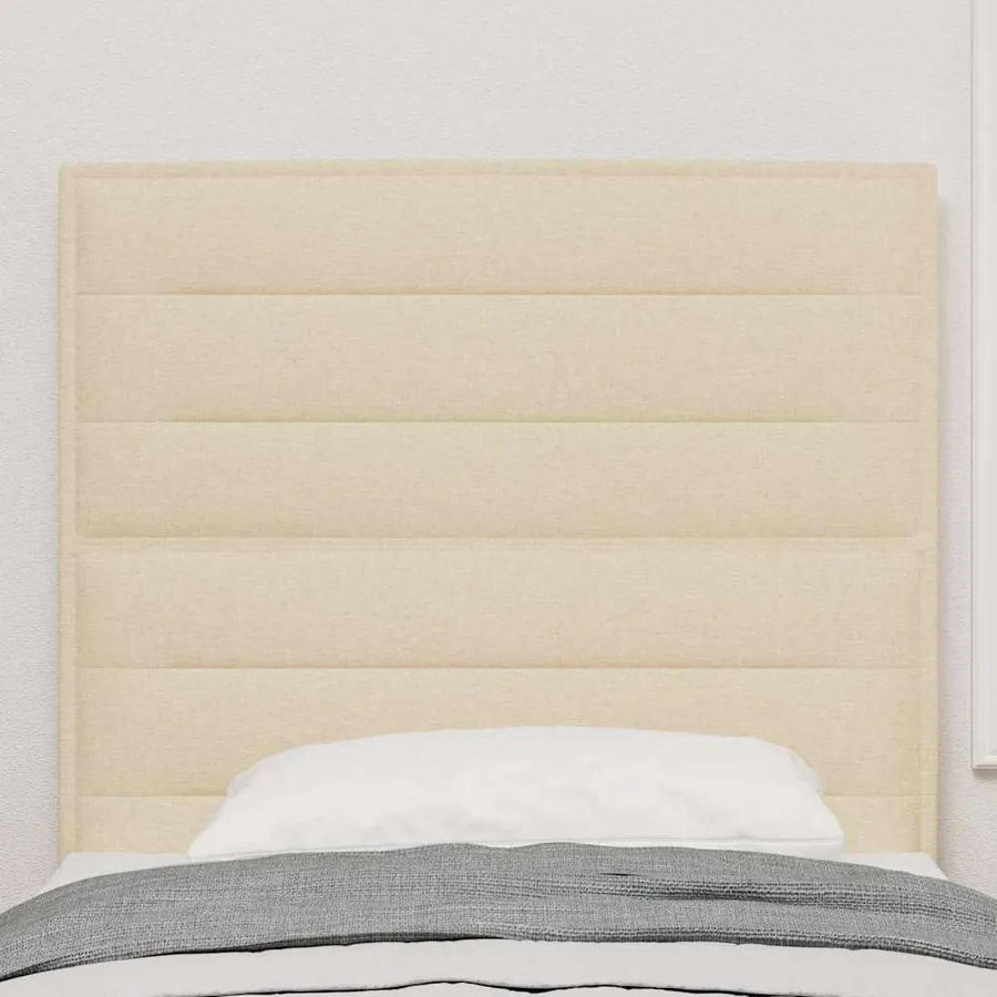 Tête de lit LED avec bandes LED Crème 100 cm tissu - 3