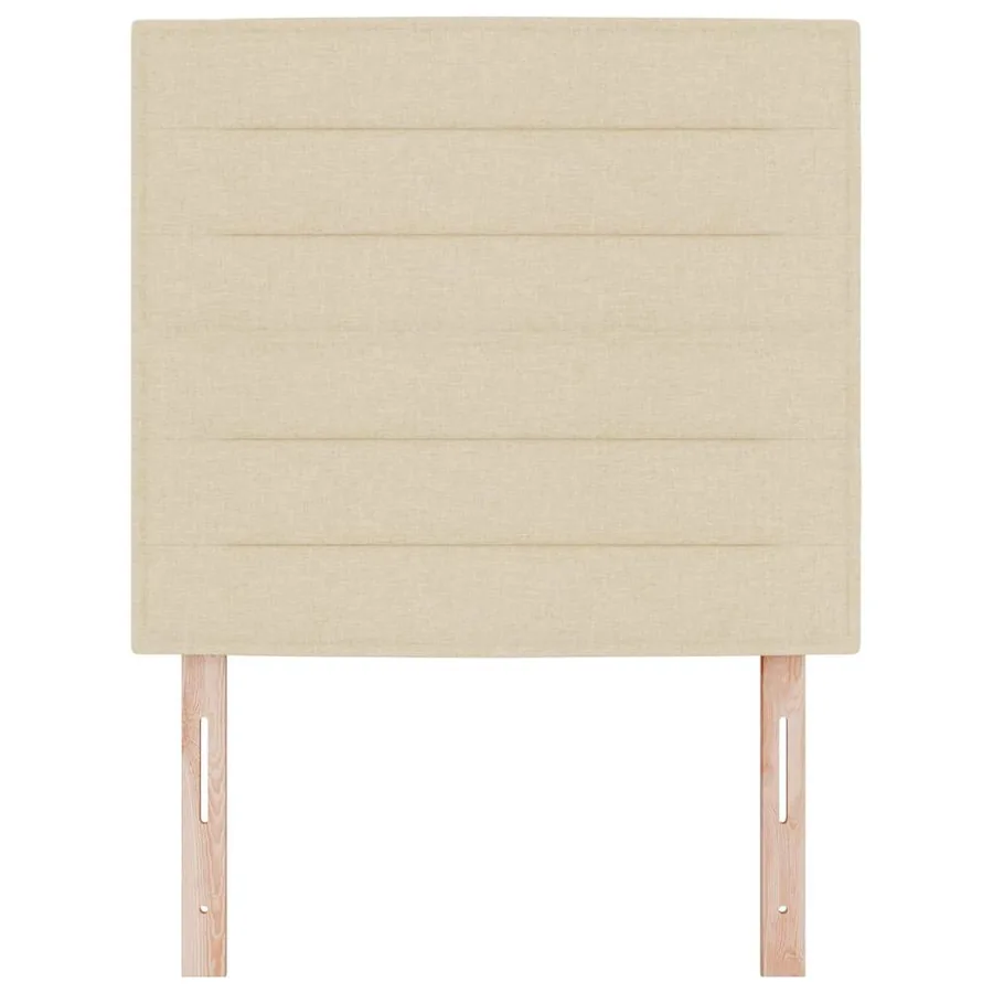 Tête de lit LED avec bandes LED Crème 100 cm tissu - 5