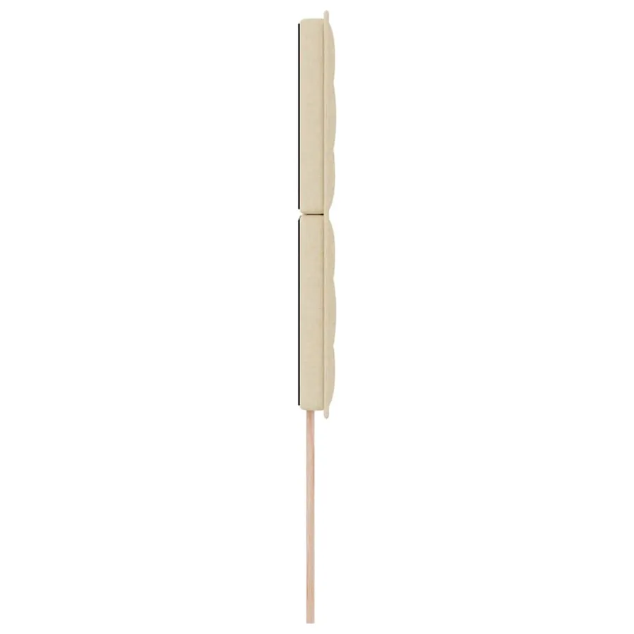 Tête de lit LED avec bandes LED Crème 100 cm tissu - 6