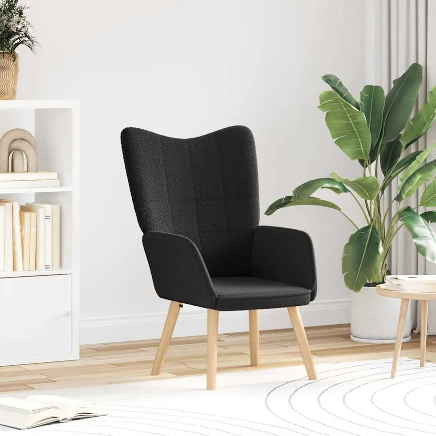 fauteuil Noir 62 x 67 x 95,5 cm Tissu Sherpa