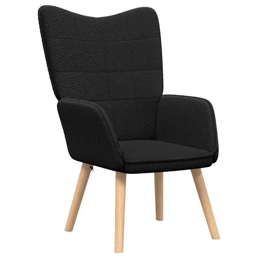 fauteuil Noir 62 x 67 x 95,5 cm Tissu Sherpa - 2
