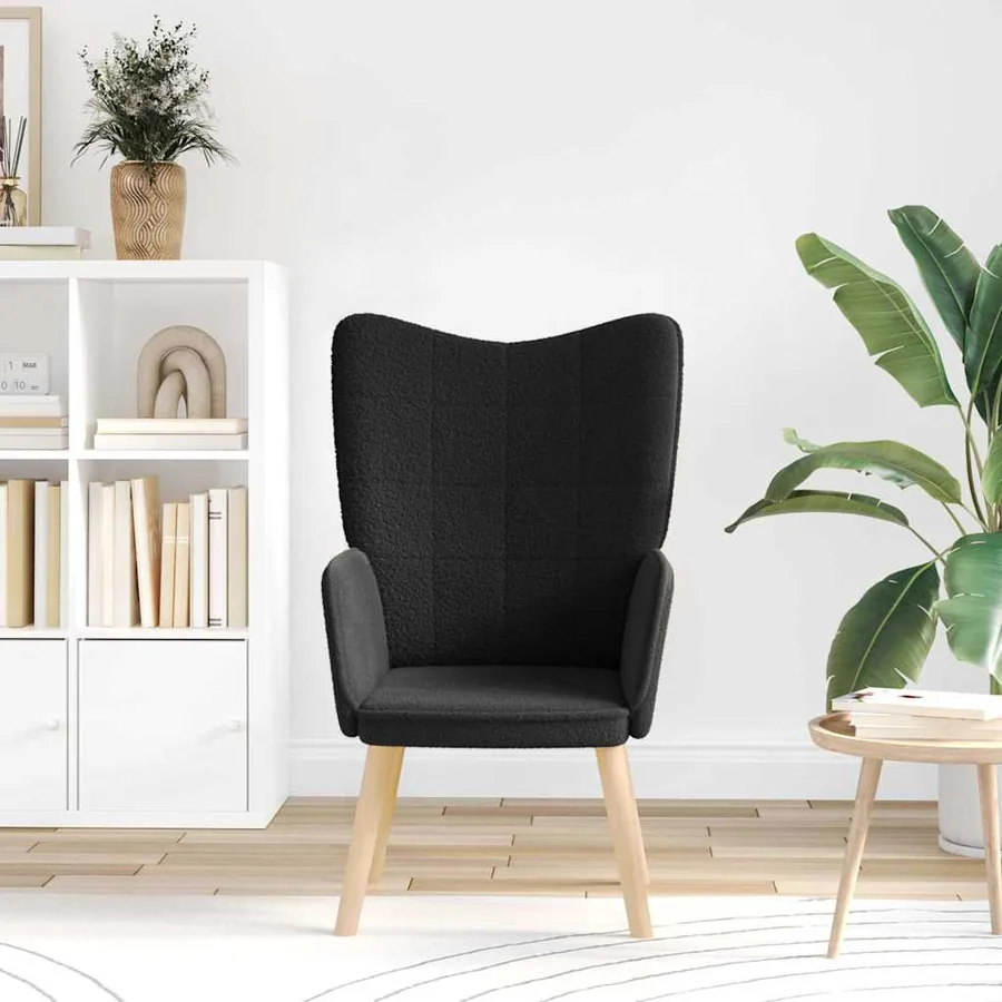 fauteuil Noir 62 x 67 x 95,5 cm Tissu Sherpa - 3