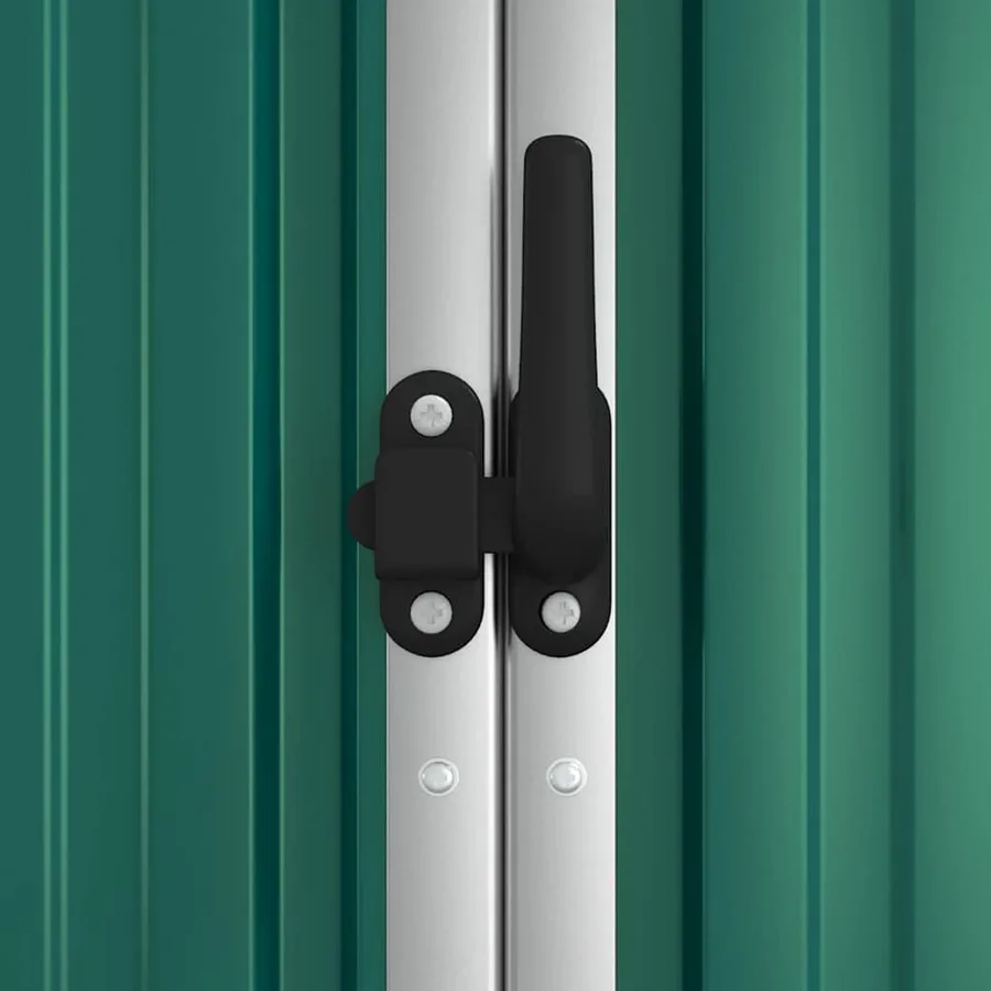 Abri à outils de jardin Vert 225x89x161 cm Acier galvanisé - 6