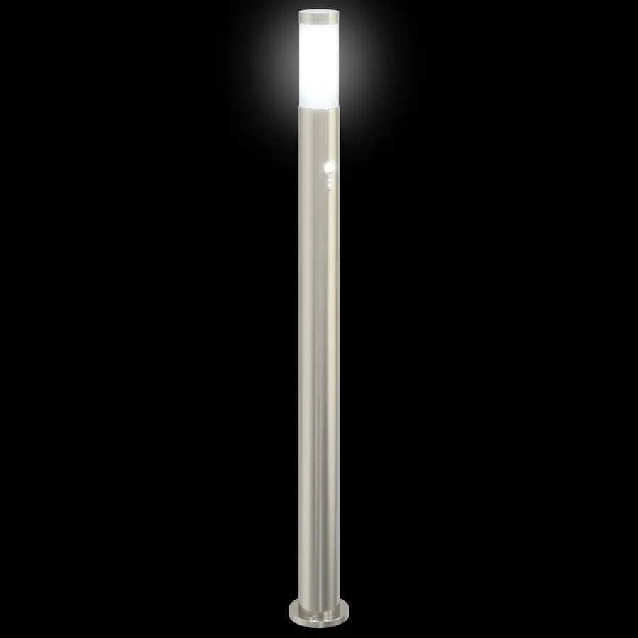 Borne lumineuse avec détecteur 110 cm en acier inoxydable IP44 - 6