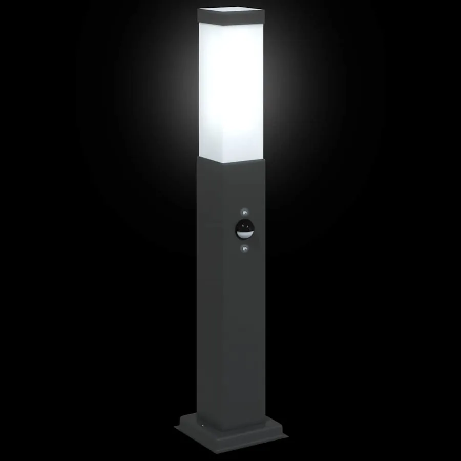 Borne lumineuse avec détecteur 50 cm Noir IP44 - 6