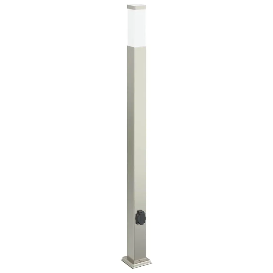 Borne lumineuse avec sortie 110 cm en acier inoxydable IP44 - 2