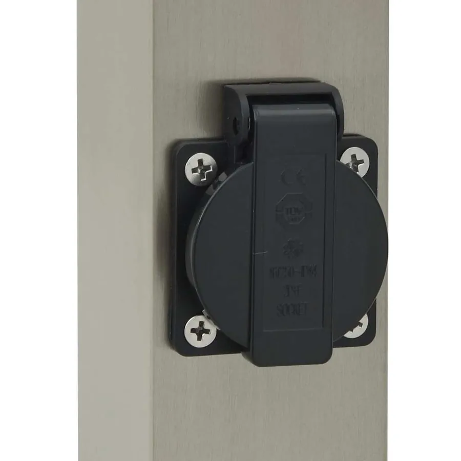 Borne lumineuse avec sortie 110 cm en acier inoxydable IP44 - 8